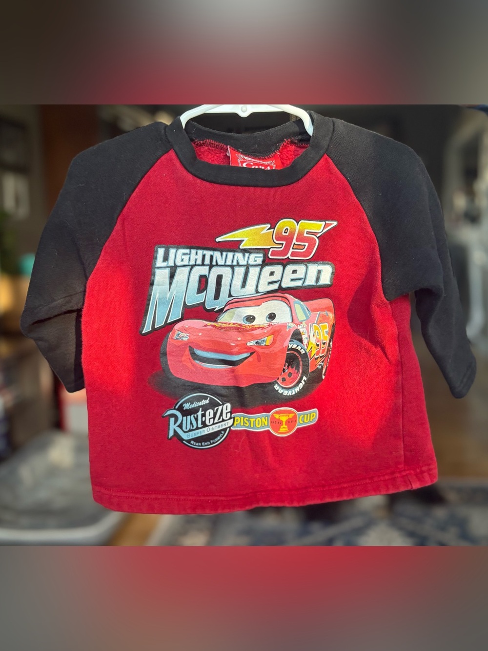 Red Lightning McQueen Disney Kids Sweatshirt
